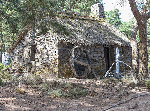 cottage on set