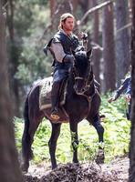 Chris Hemsworth on horseback alone