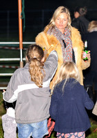 Kate Moss lighting sparklers for children