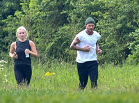 David Beckham jogging