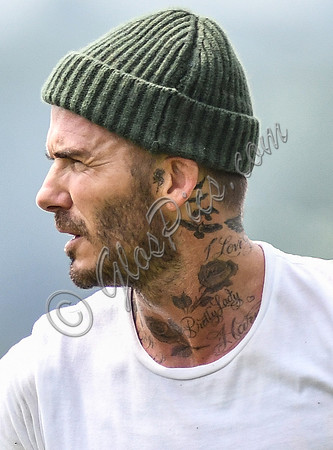 David Beckham jogging