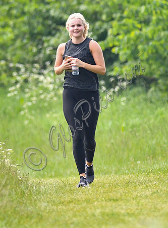 David Beckham jogging
