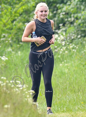 David Beckham jogging