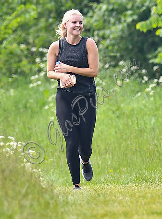 David Beckham jogging