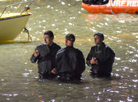 Broadchurch Filming on location at  Clevedon's Marine Lake