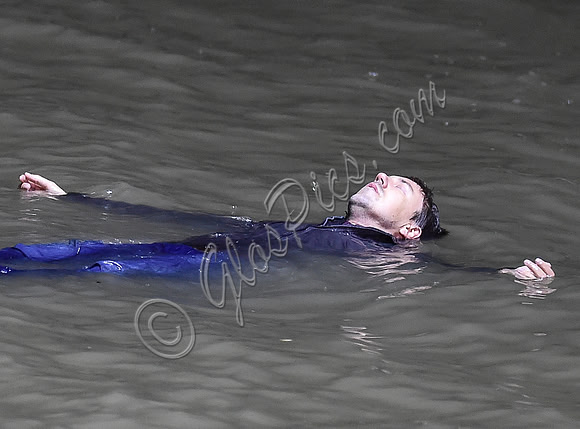 Broadchurch Filming on location at  Clevedon's Marine Lake