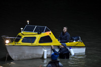Broadchurch Filming on location at  Clevedon's Marine Lake