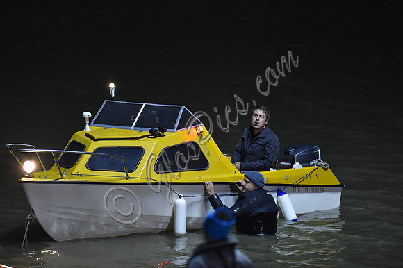 Broadchurch Filming on location at  Clevedon's Marine Lake