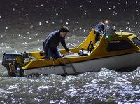 Broadchurch Filming on location at  Clevedon's Marine Lake