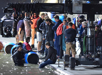 Broadchurch Filming on location at  Clevedon's Marine Lake