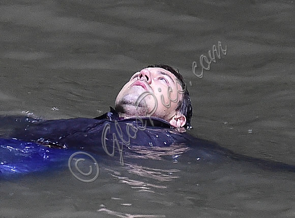 Broadchurch Filming on location at  Clevedon's Marine Lake