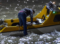 Broadchurch Filming on location at  Clevedon's Marine Lake