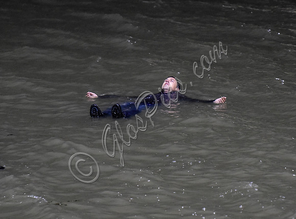 Broadchurch Filming on location at  Clevedon's Marine Lake