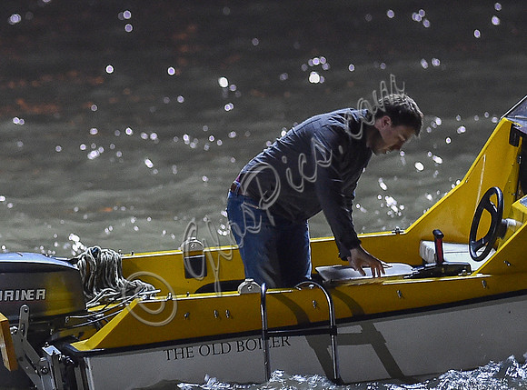Broadchurch Filming on location at  Clevedon's Marine Lake