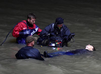 Broadchurch Filming on location at  Clevedon's Marine Lake