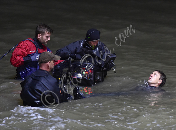 Broadchurch Filming on location at  Clevedon's Marine Lake