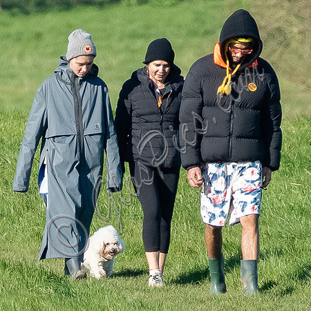 Iris Law and Sadie Frost with Jyrrel Roberts