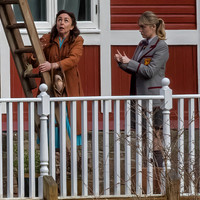 Aimee Lou Wood and Samantha Spiro