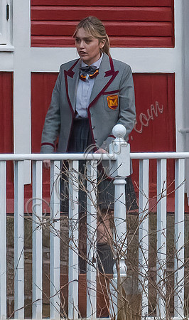 Aimee Lou Wood in Moordale school uniform