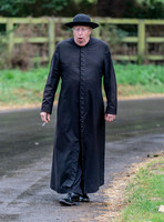 Mark Williams playing Catholic priest Father Brown