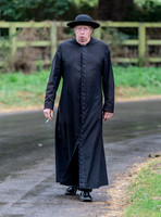Mark Williams playing Catholic priest Father Brown
