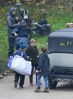Fiming on location - "The Crown" at Woodchester Park and Mansion, Gloucestershire