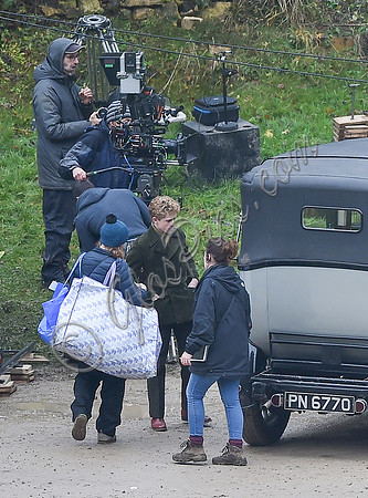 Fiming on location - "The Crown" at Woodchester Park and Mansion, Gloucestershire