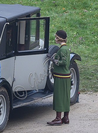 Fiming on location - "The Crown" at Woodchester Park and Mansion, Gloucestershire