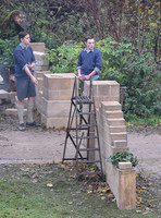 Fiming on location - "The Crown" at Woodchester Park and Mansion, Gloucestershire