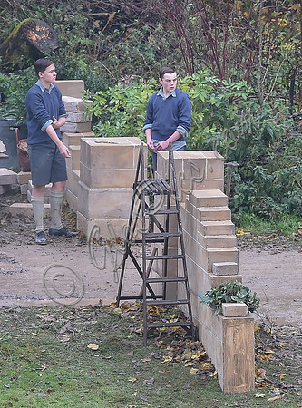 Fiming on location - "The Crown" at Woodchester Park and Mansion, Gloucestershire