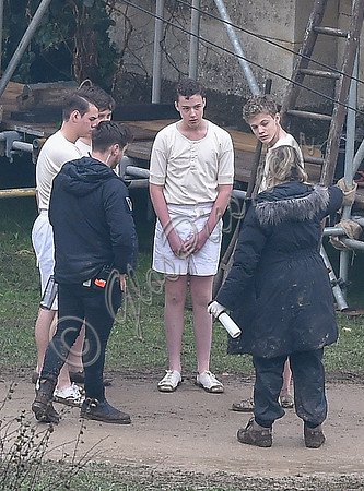 Fiming on location - "The Crown" at Woodchester Park and Mansion, Gloucestershire