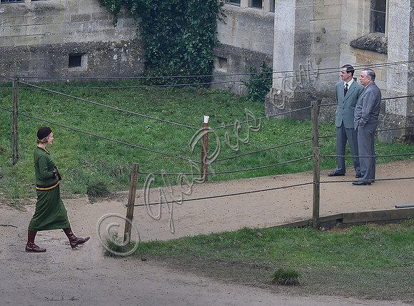 Fiming on location - "The Crown" at Woodchester Park and Mansion, Gloucestershire