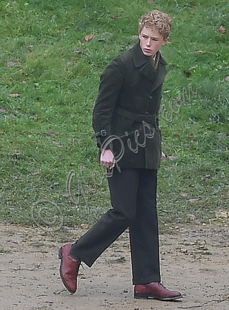 Fiming on location - "The Crown" at Woodchester Park and Mansion, Gloucestershire