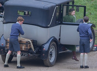 Fiming on location - "The Crown" at Woodchester Park and Mansion, Gloucestershire