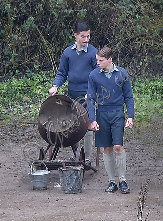 Fiming on location - "The Crown" at Woodchester Park and Mansion, Gloucestershire