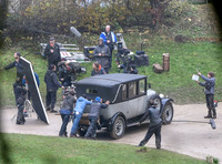 Fiming on location - "The Crown" at Woodchester Park and Mansion, Gloucestershire