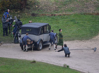 Fiming on location - "The Crown" at Woodchester Park and Mansion, Gloucestershire