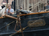 Film director James Bobin directing movie