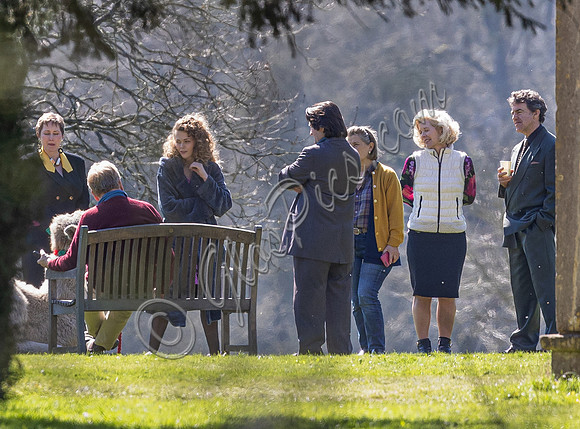 On set filming on location
