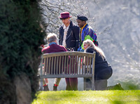 On set filming on location