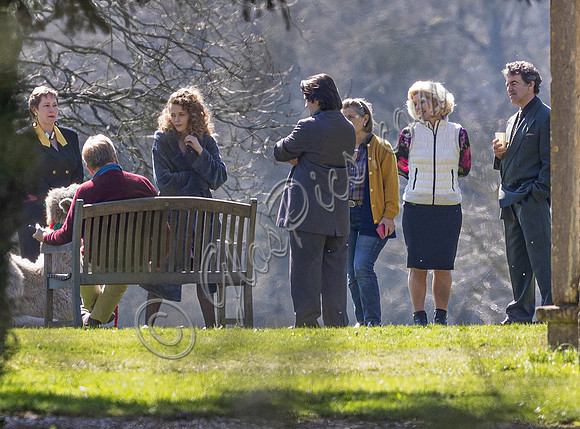 On set filming on location