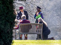 On set filming on location