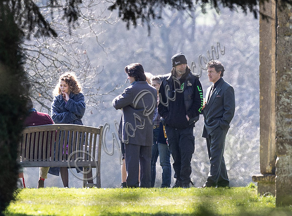 On set filming on location