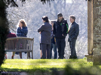 On set filming on location