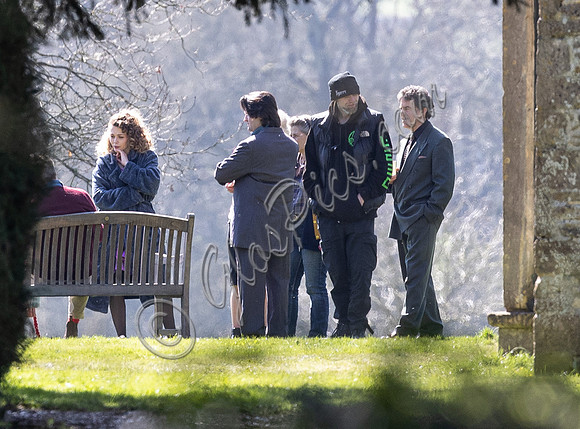 On set filming on location