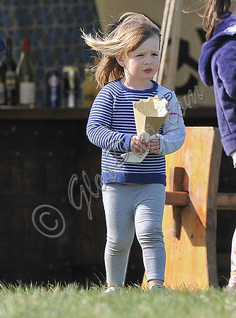 Mia Tindall eating crêpes
