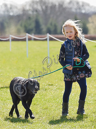 Savannah Phillips with family dog