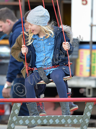 Savannah Phillips on fairground ride