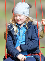 Savannah Phillips on fairground ride