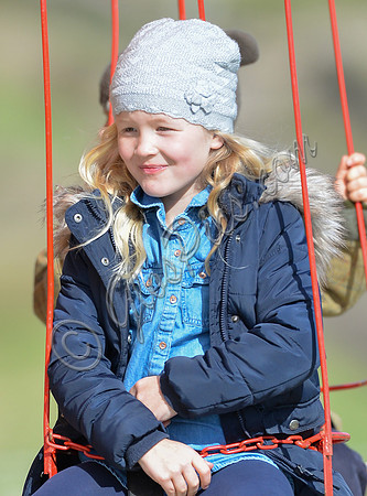 Savannah Phillips on fairground ride